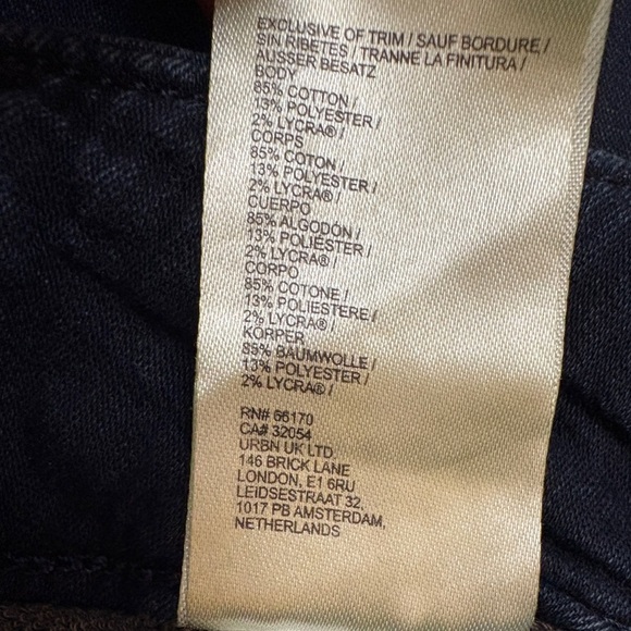 Maeve The Colette Crop High-Rise Wide-Leg Dark Blue Jeans Anthropologie Size 25 - Picture 11 of 13